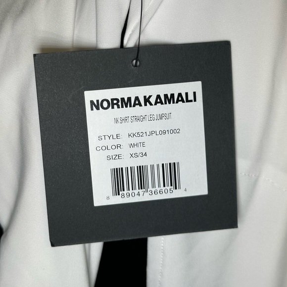 Norma Kamali NK Shirt Straight Leg Jumpsuit - Picture 5 of 5